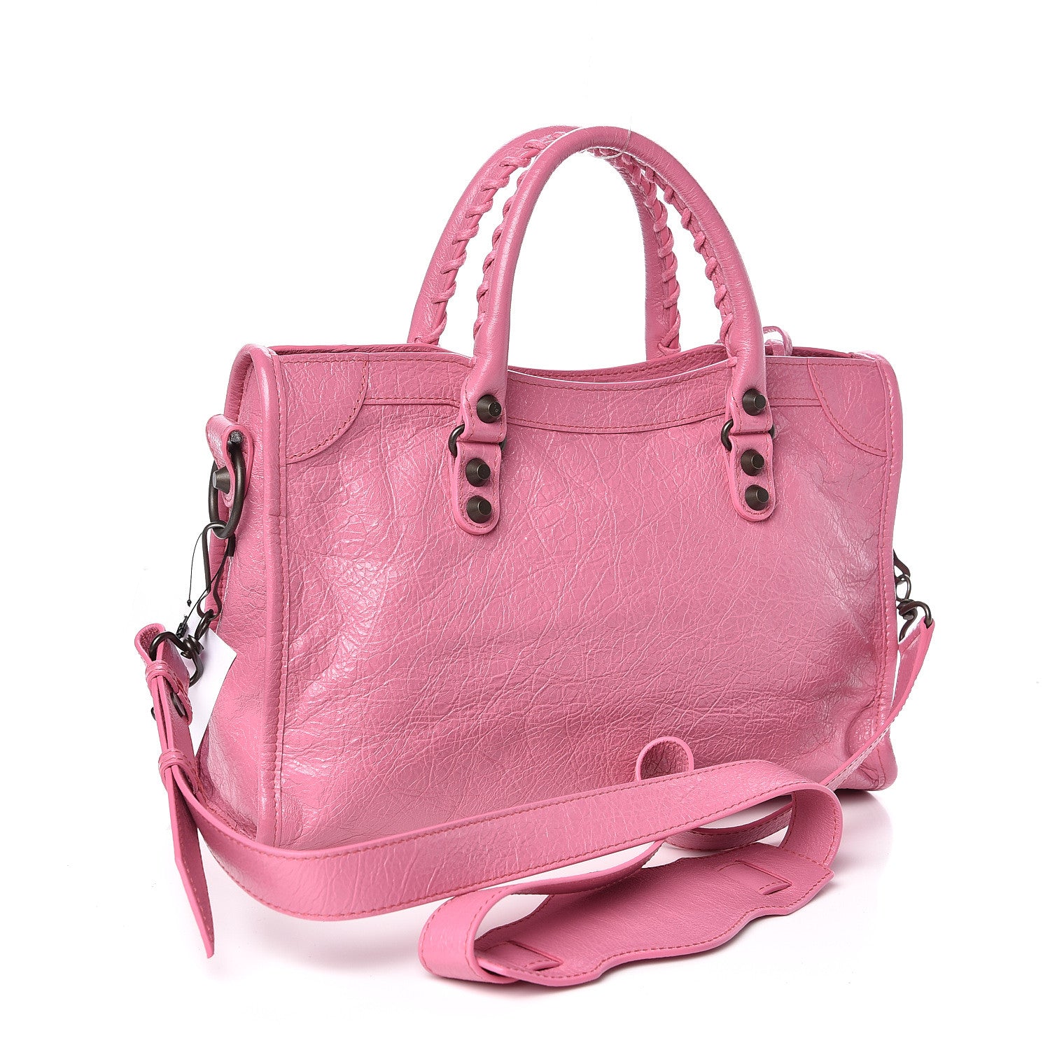 Balenciaga Agneau Classic Silver Hardware S City Rose Guimauve 3 of 10