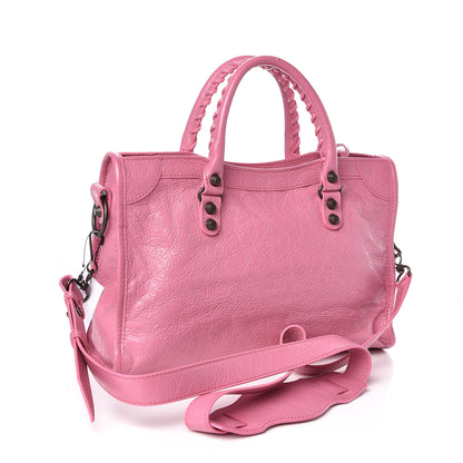Balenciaga Agneau Classic Silver Hardware S City Rose Guimauve 3 of 10