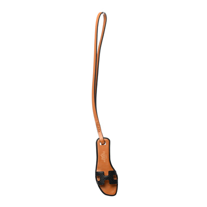 Hermes Epsom Butler Calfskin Hunter Oran Nano Bag Charm Black 1 of 4