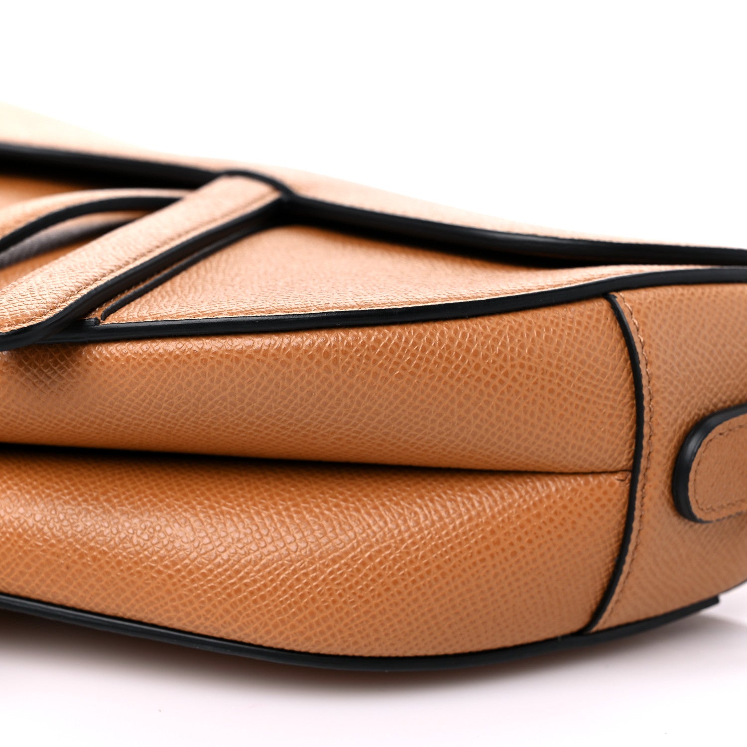 Christian Dior Grained Calfskin Saddle Bag Camello 9 of 9