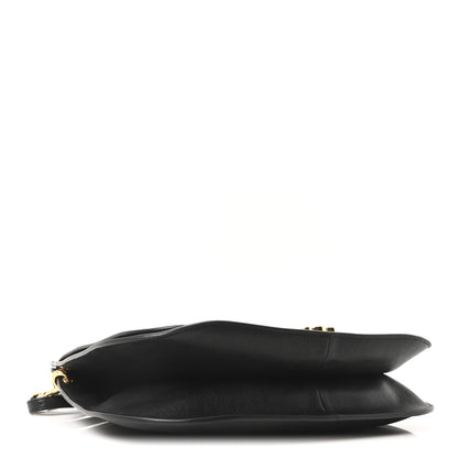 Celine Shiny Lambskin Soft Triomphe Besace Bag Black 4 of 9