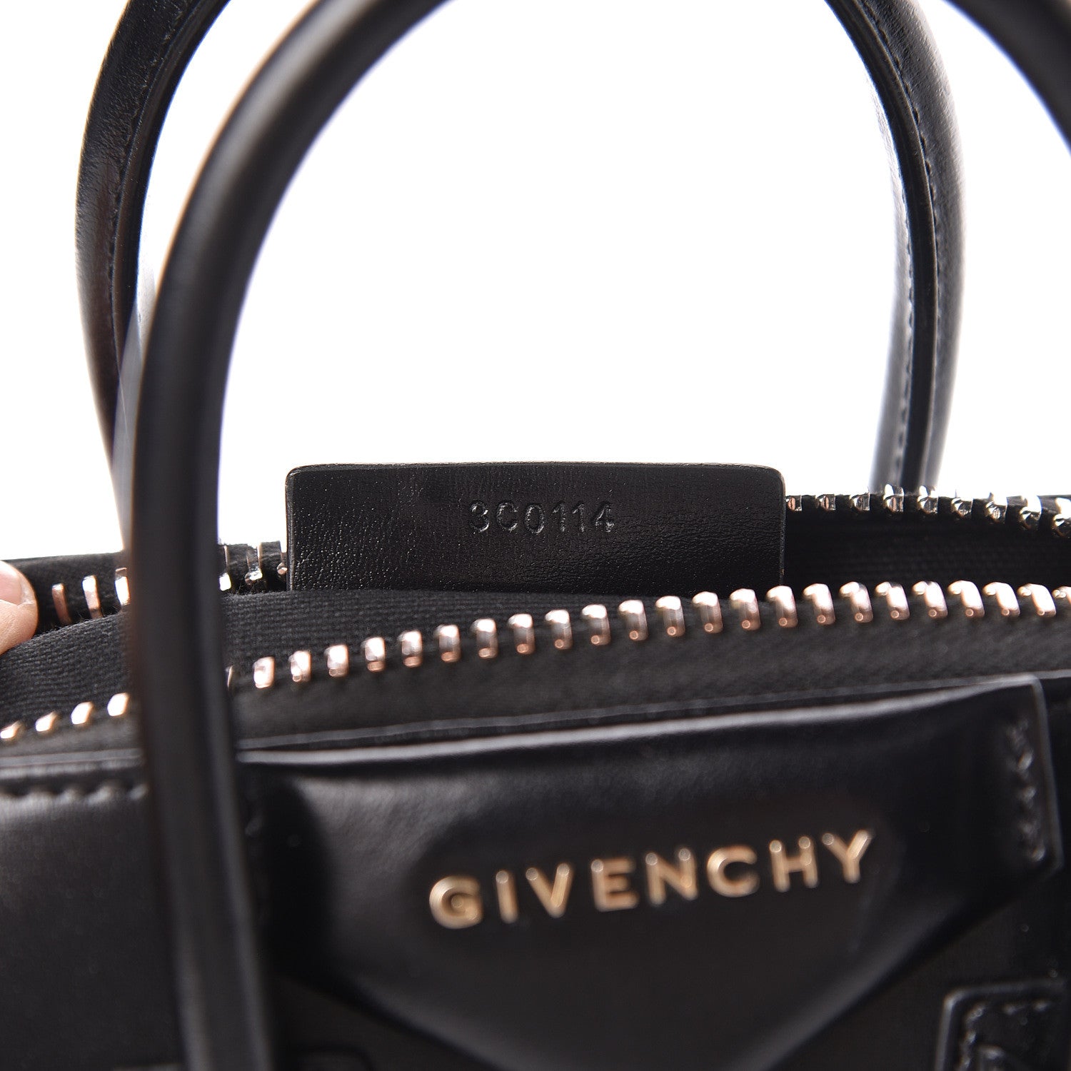 Givenchy Shiny Lord Calfskin Mini Antigona Black 7 of 10