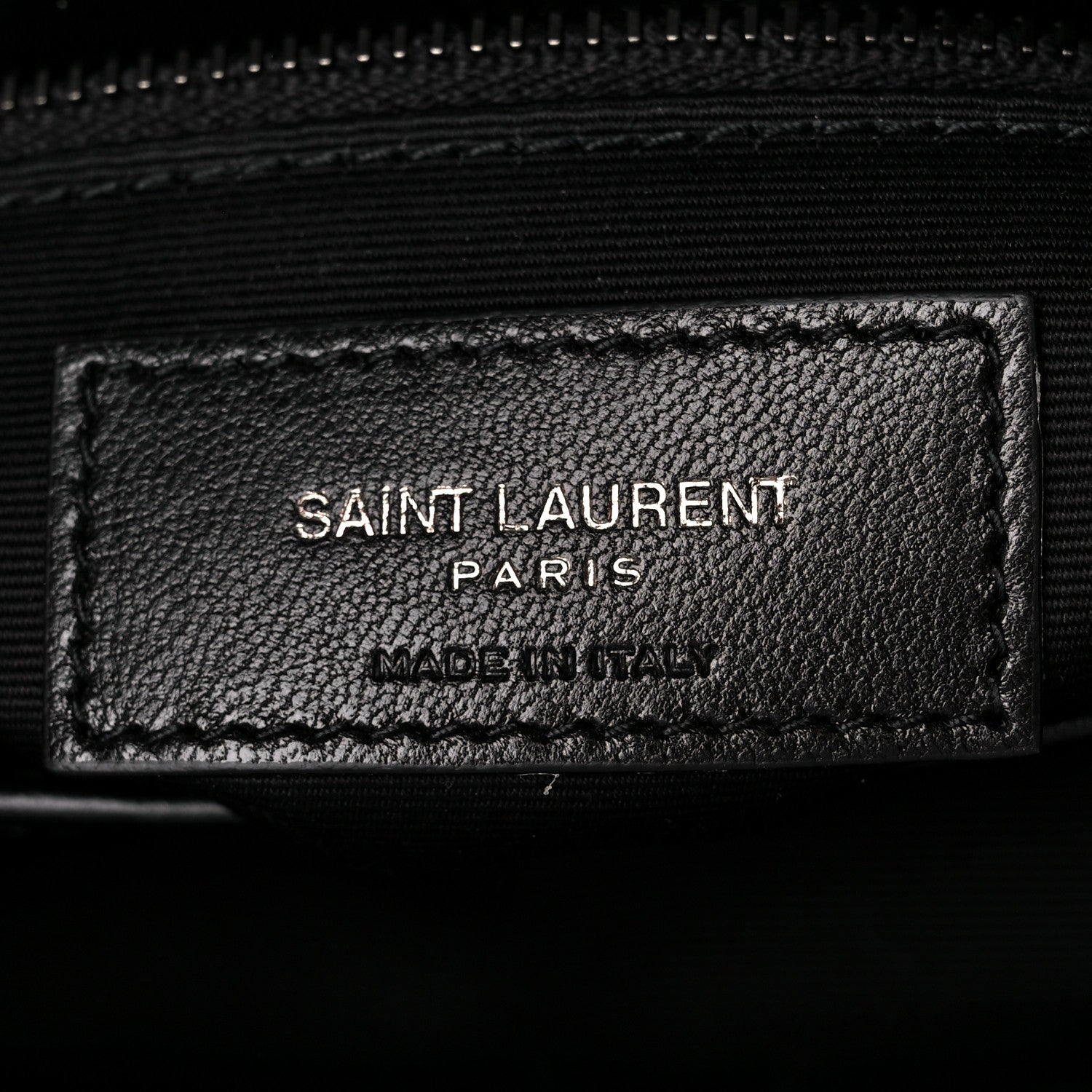 Saint Laurent Calfskin Y Quilted Monogram Monochrome Toy Loulou Crossbody Bag Black 7 of 12