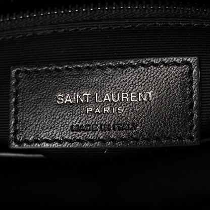 Saint Laurent Calfskin Y Quilted Monogram Monochrome Toy Loulou Crossbody Bag Black 7 of 12