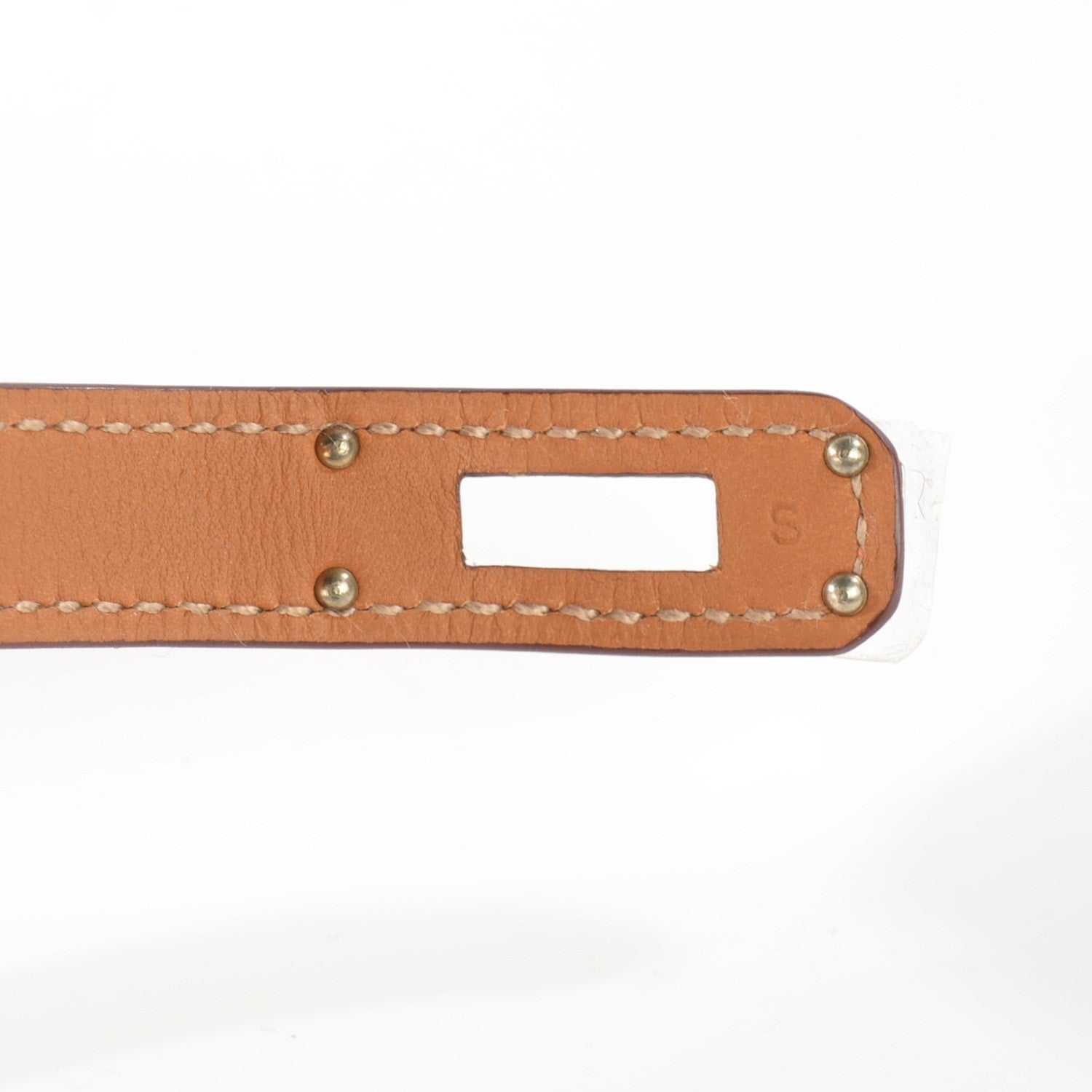 Hermes Epsom Kelly Double Tour Bracelet S Orange 6 of 7