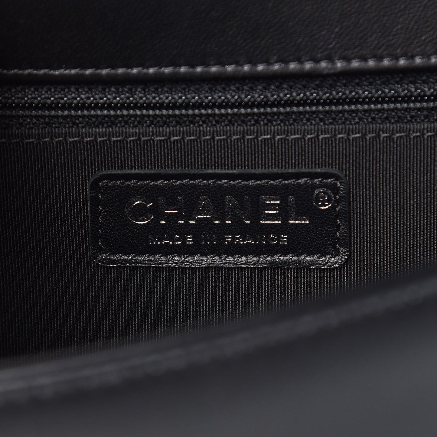 Calfskin Chevron Quilted New Medium Boy Flap Black
