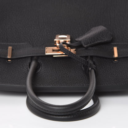Hermes Togo Birkin 25 Black 17 of 37