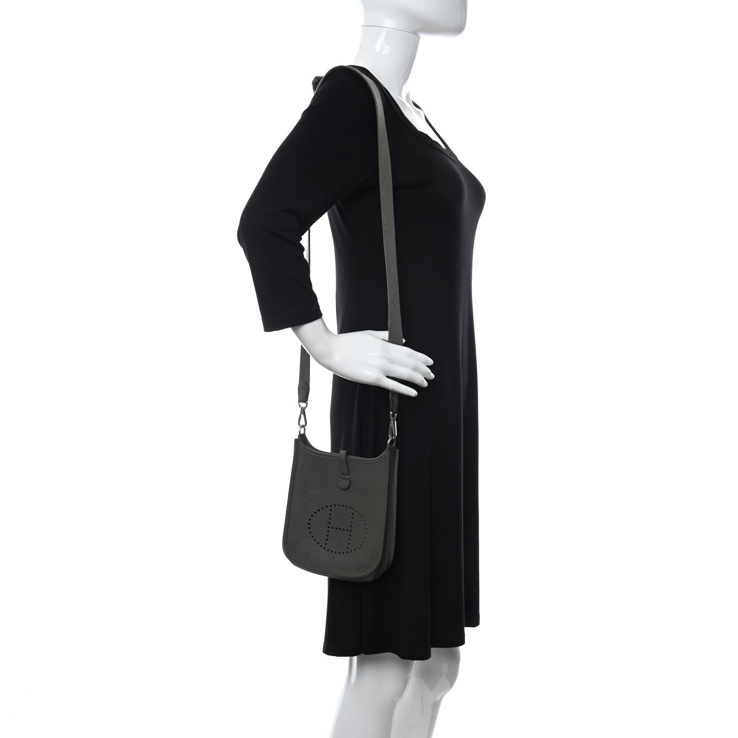 Hermes Taurillon Clemence Evelyne TPM Etain 2 of 10