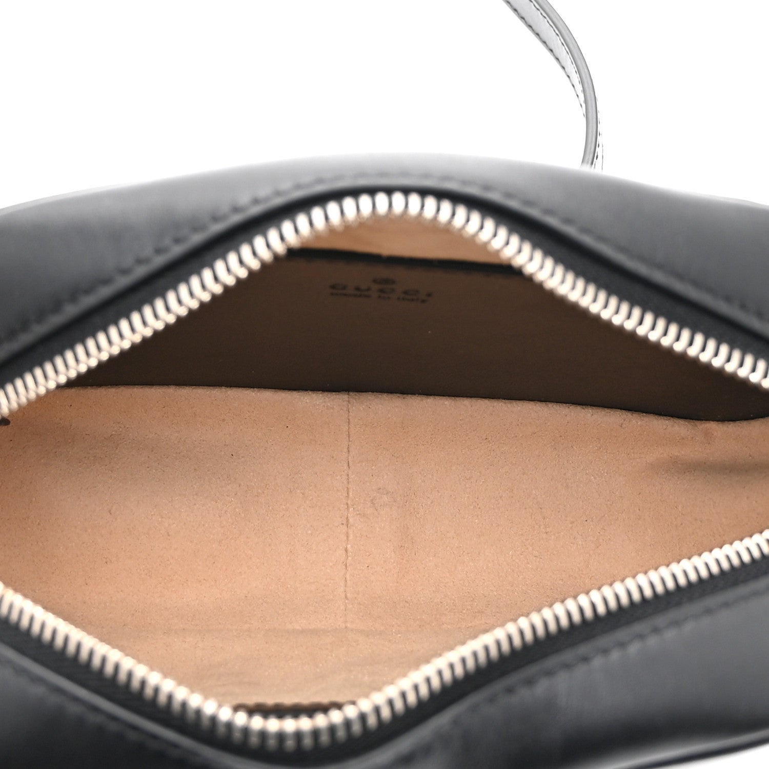 Gucci Calfskin Matelasse Aria Mini GG Marmont Chain Shoulder Bag Black 5 of 11