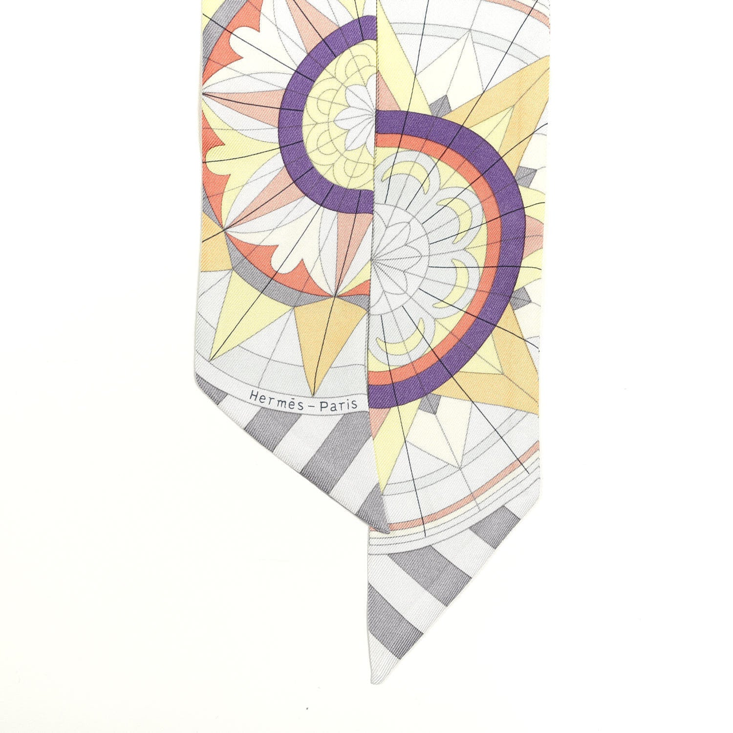 Hermes Silk Rose de Compas Twilly 645367 – FASHIONPHILE