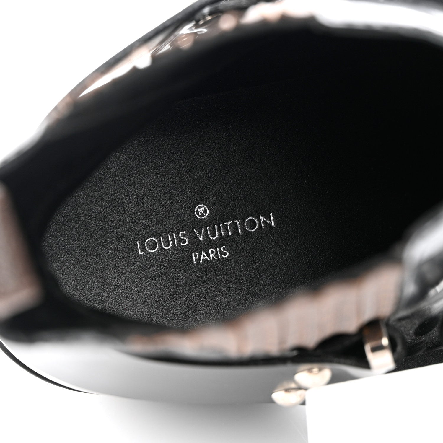 Louis Vuitton Calfskin Monogram Rhapsody Ankle Boots 38.5 Black 7 of 18