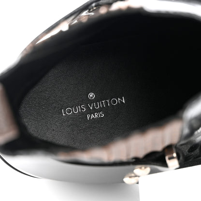 Louis Vuitton Calfskin Monogram Rhapsody Ankle Boots 38.5 Black 7 of 18