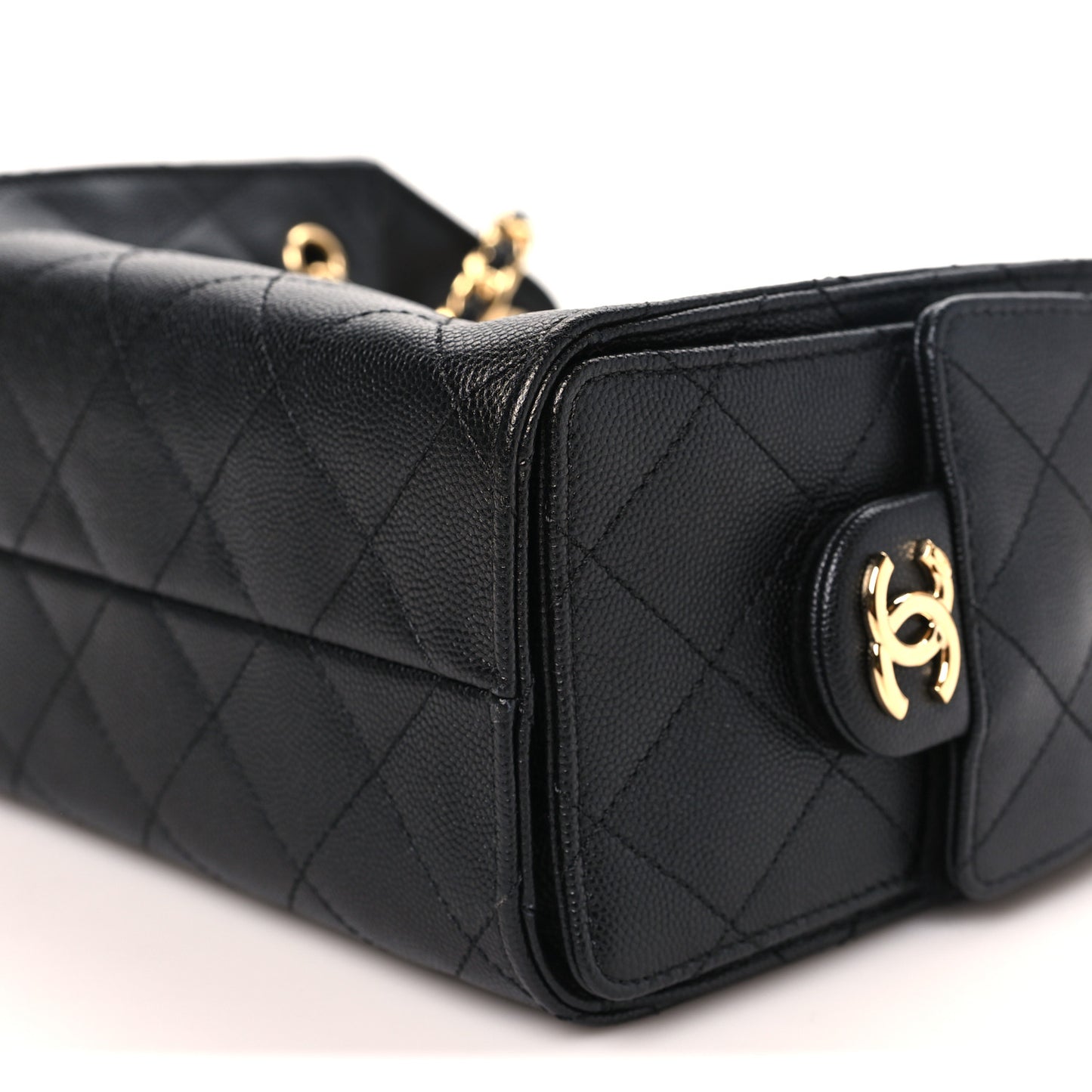 Caviar Quilted Mini Chanel 25 Handbag Black