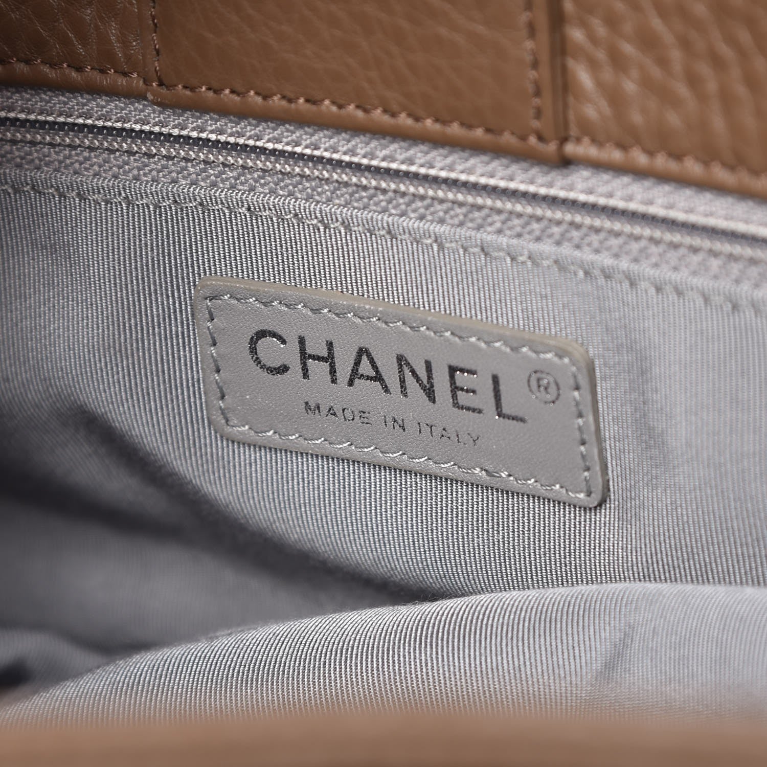 Chanel Calfskin Small Cerf Shopper Tote Brown 6 of 11