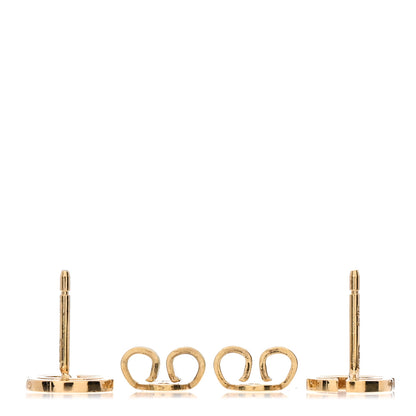 Gucci 18K Yellow Gold Running G Stud Earrings 3 of 5