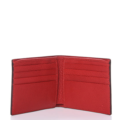 Gucci Calfskin Logo Bi-Fold Wallet Red 7 of 9