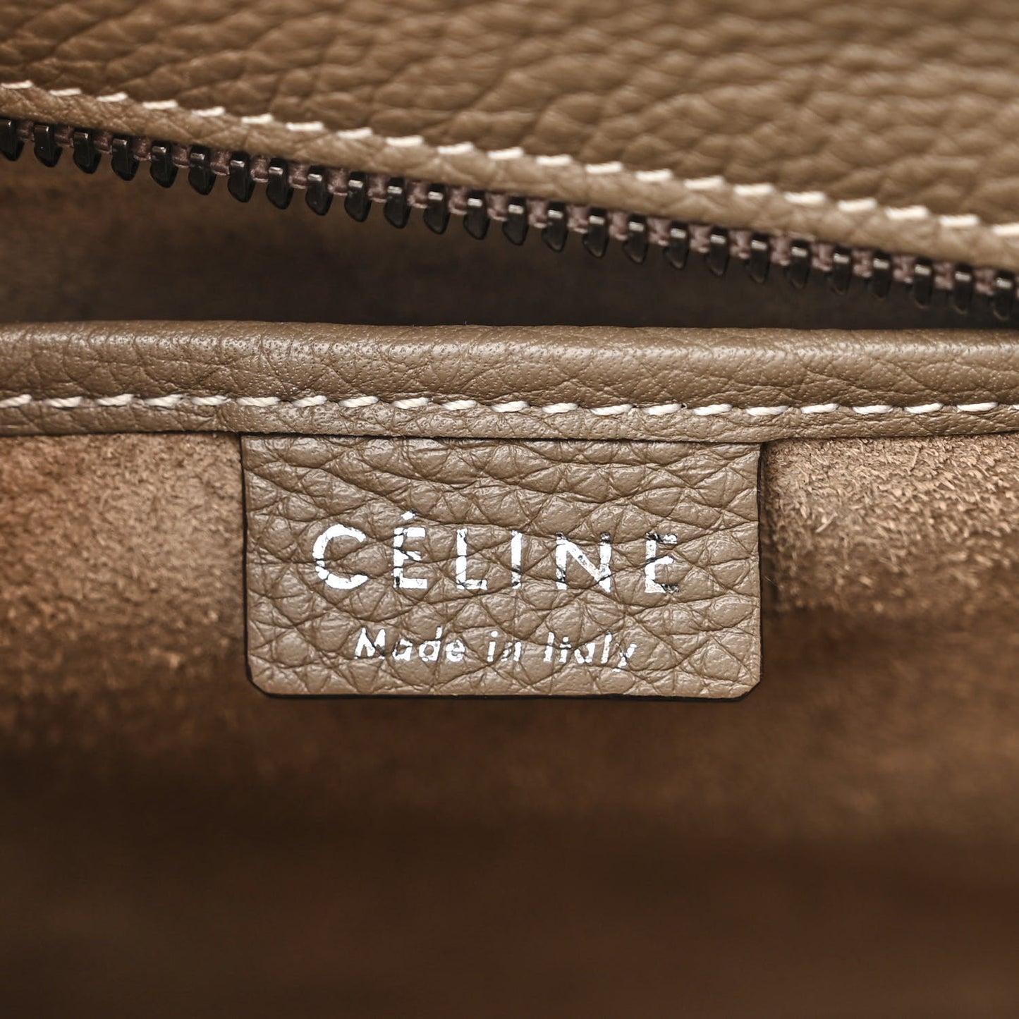 Drummed Calfskin Nano Luggage Souris
