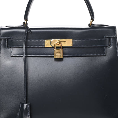 Hermes Box Kelly Sellier 28 Bleu Marine 8 of 19
