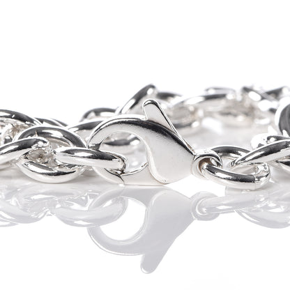 Tiffany Sterling Silver Heart Love Charm Bracelet 4 of 8