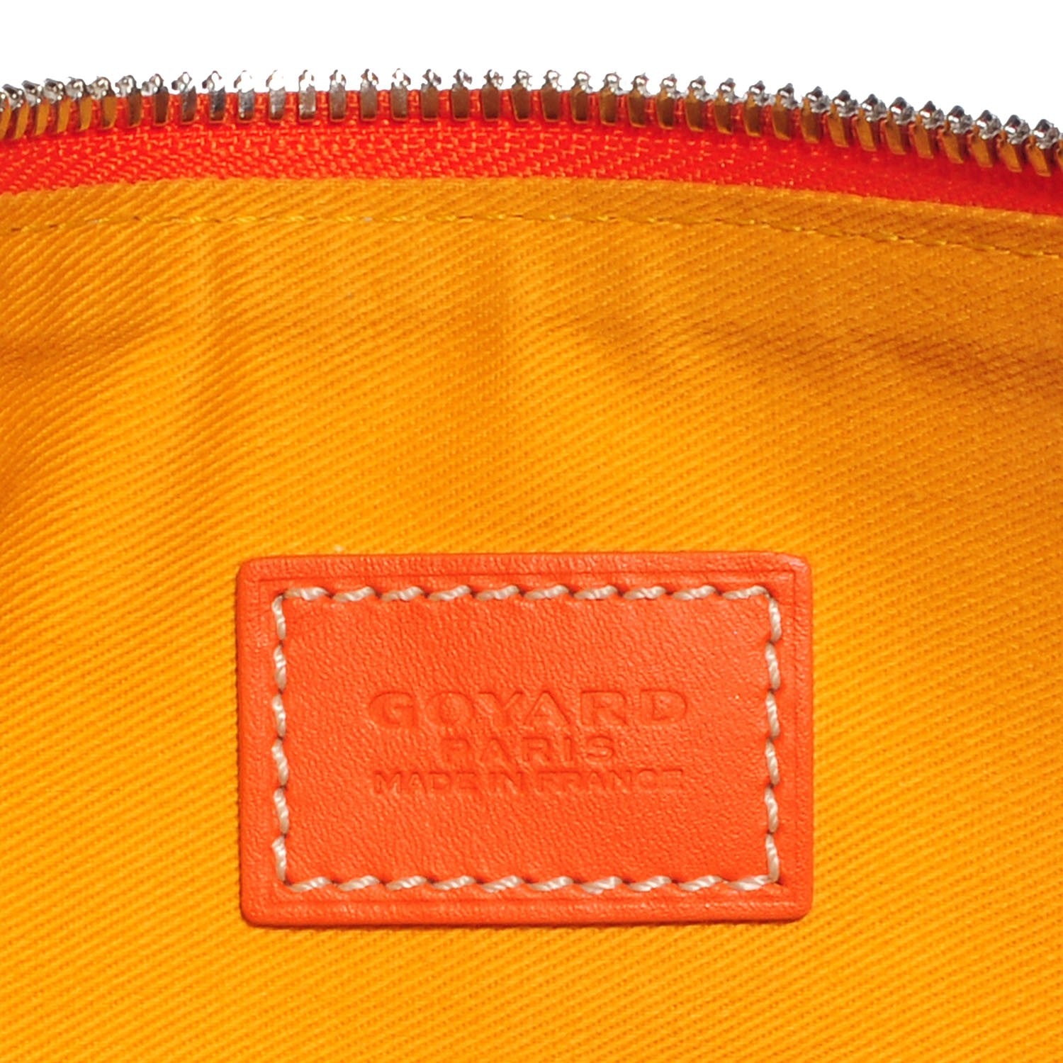 Goyard Goyardine Senat Pochette MM Orange 6 of 9