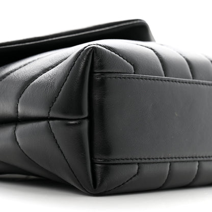 Saint Laurent Calfskin Y Quilted Monogram Toy Loulou Crossbody Bag Black 9 of 12