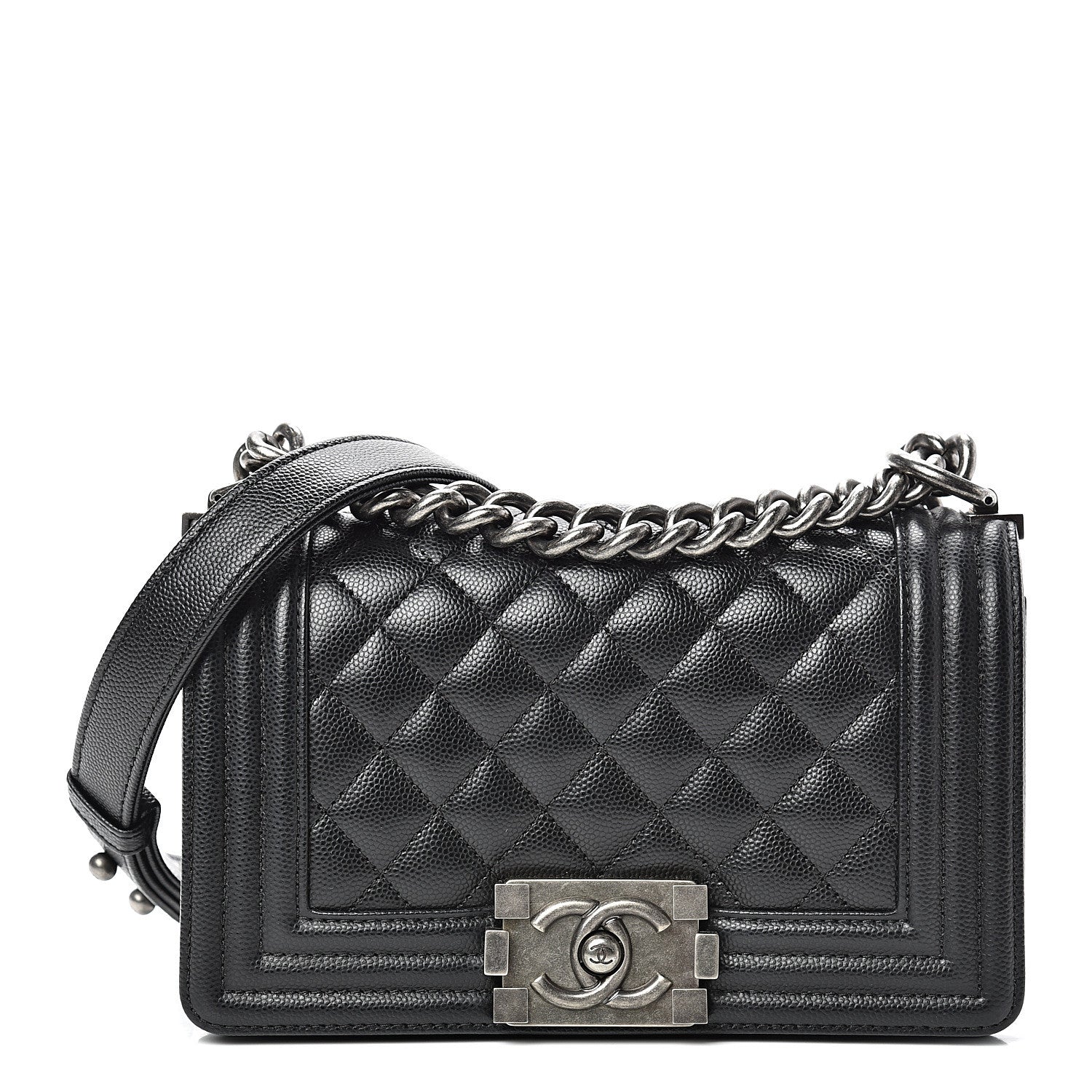 Chanel Caviar Quilted Small Boy Flap Black 1 of 9
