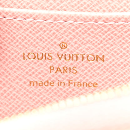 Louis Vuitton Damier Azur Zippy Coin Purse Rose Ballerine 6 of 11
