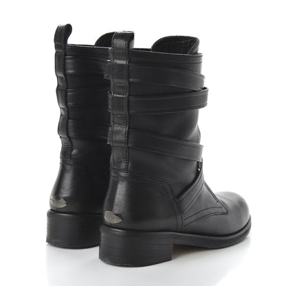Jimmy Choo Grainy Calfskin Dalston Boots 38 Black 4 of 8