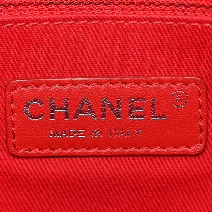 Chanel Suede Quilted Whipstitch Flap Red 6 of 10