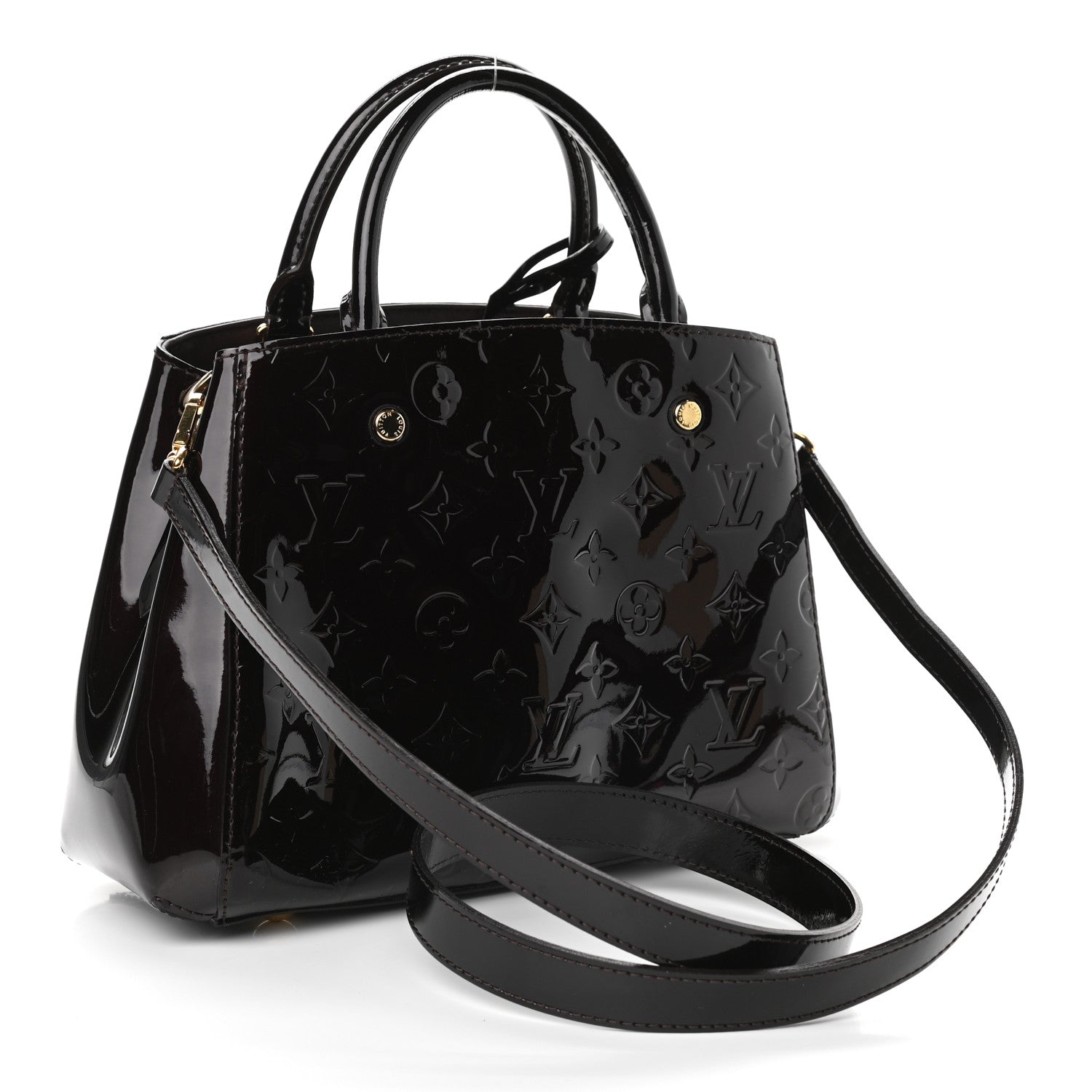Louis Vuitton Vernis Montaigne BB Amarante 3 of 9