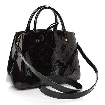 Louis Vuitton Vernis Montaigne BB Amarante 3 of 9
