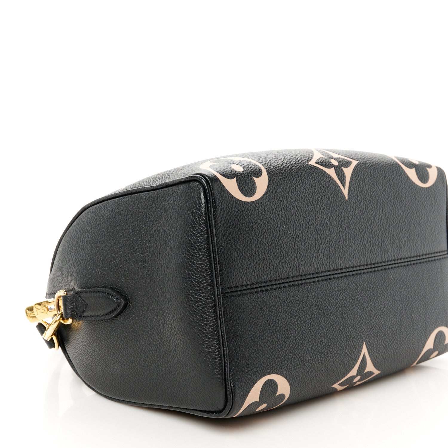 Louis Vuitton Empreinte Monogram Giant Speedy Bandouliere 25 Black Beige 11 of 13