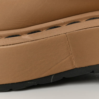 Chanel Calfskin Lace Up CC Short Boots 35.5 Beige Black 15 of 20