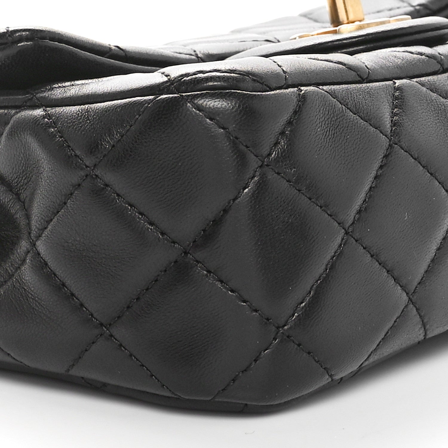 Chanel Lambskin Quilted Mini Rectangular Pearl Crush Flap Black 9 of 11