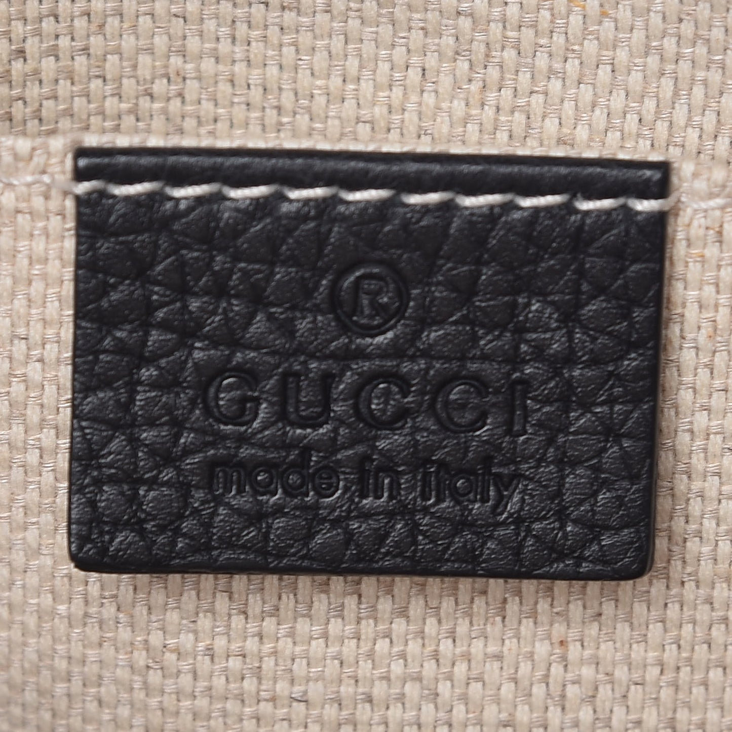 Pebbled Calfskin Small Soho Disco Bag Black