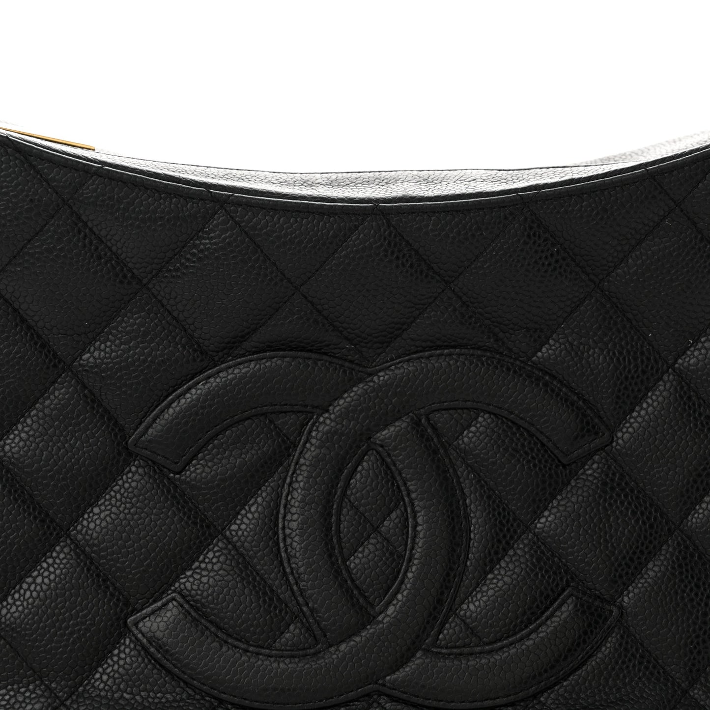 Caviar Quilted Timeless CC Shoulder Bag Black