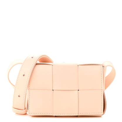 Bottega Veneta Lambskin Maxi Intreccio Candy Cassette Crossbody Bag Melon Washed 1 of 9