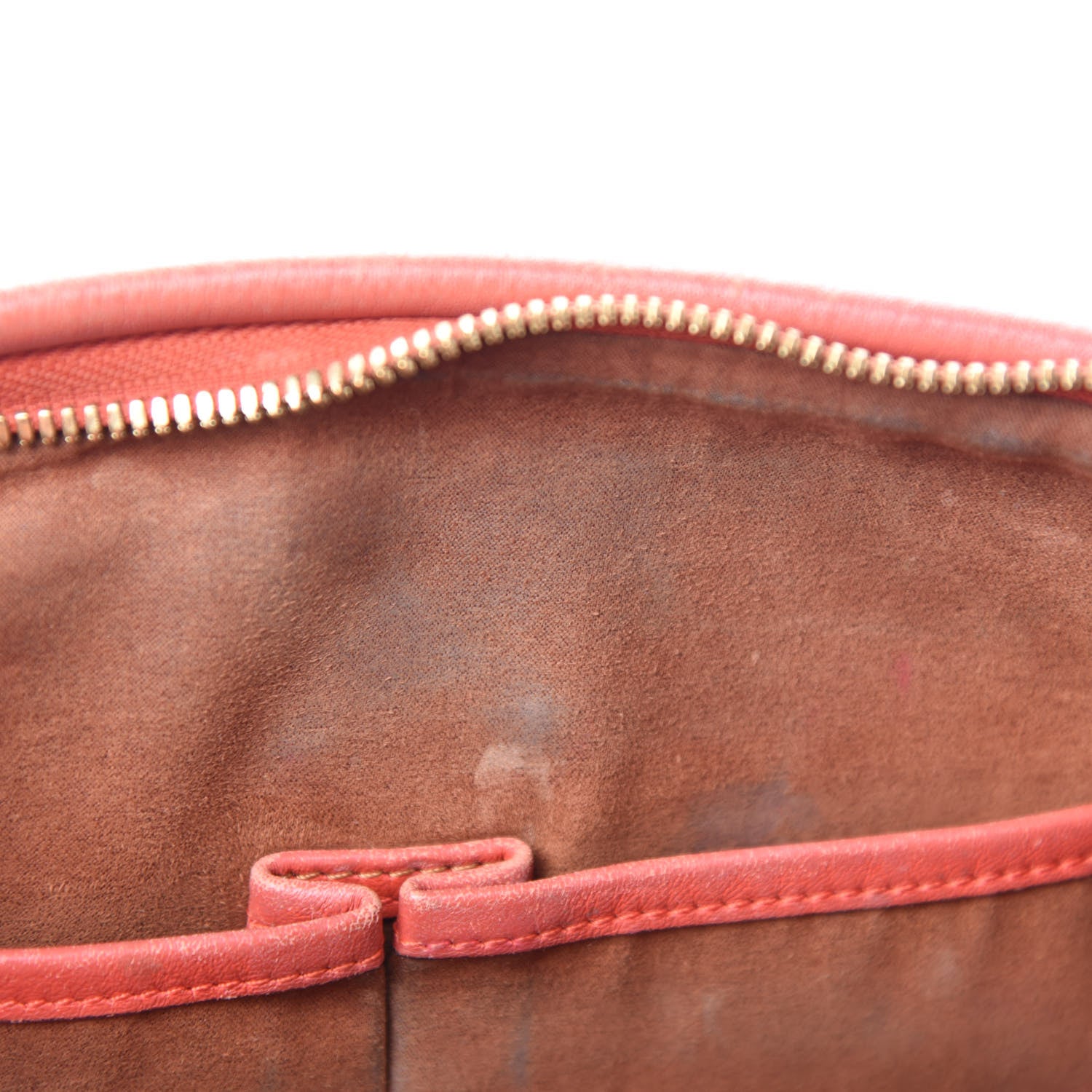 MCM Visetos Bi-Color Chain Crossbody Bag Cognac Red 13 of 18