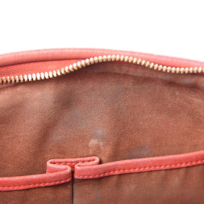 MCM Visetos Bi-Color Chain Crossbody Bag Cognac Red 13 of 18
