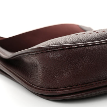 Hermes Taurillon Clemence Evelyne III PM Havane 9 of 10