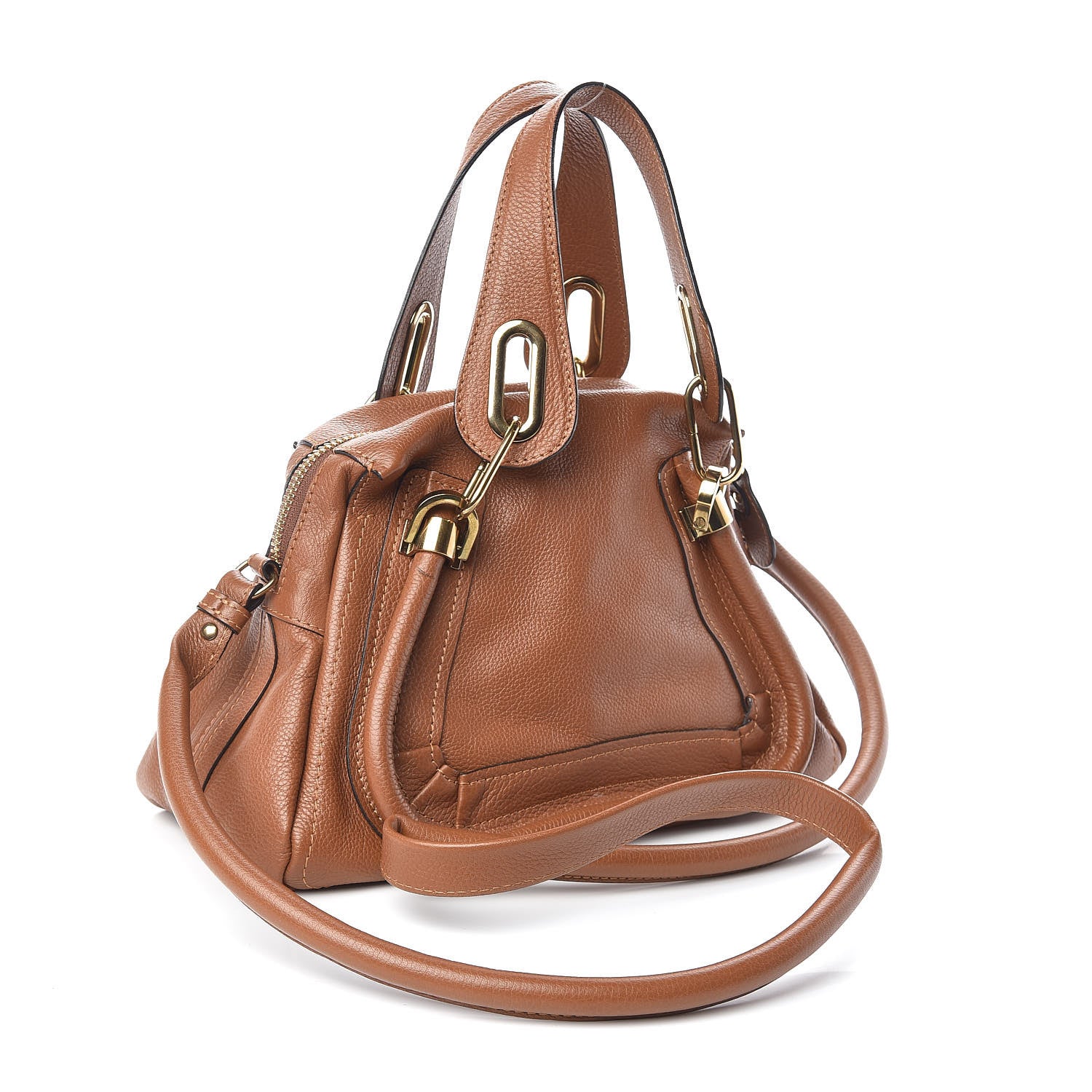 Chloe Calfskin Small Paraty Classic Tobacco 4 of 14