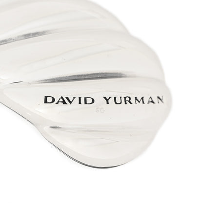 David Yurman Sterling Silver Diamond Midnight Melange Sculpted Cuff Bracelet 3 of 4