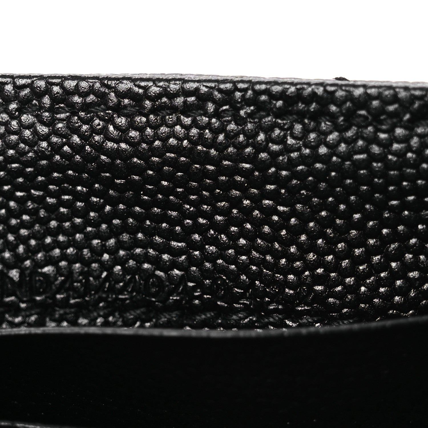 Saint Laurent Grain De Poudre Matelasse Chevron Small Monogram Envelope Wallet Black 7 of 8