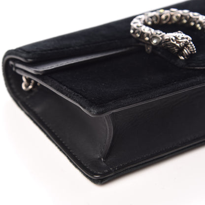 Gucci Velvet Super Mini Dionysus Shoulder Bag Black 7 of 17