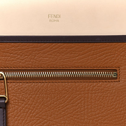 Fendi Vitello Century Normand F is Fendi Small Runaway Satchel Camelia Caramello Moresco 9 of 15