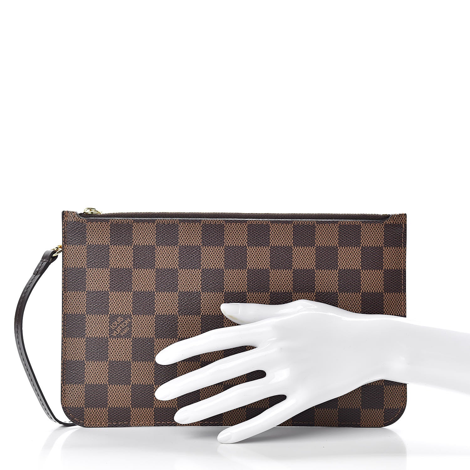 Louis Vuitton Damier Ebene Neverfull MM GM Pochette 2 of 9