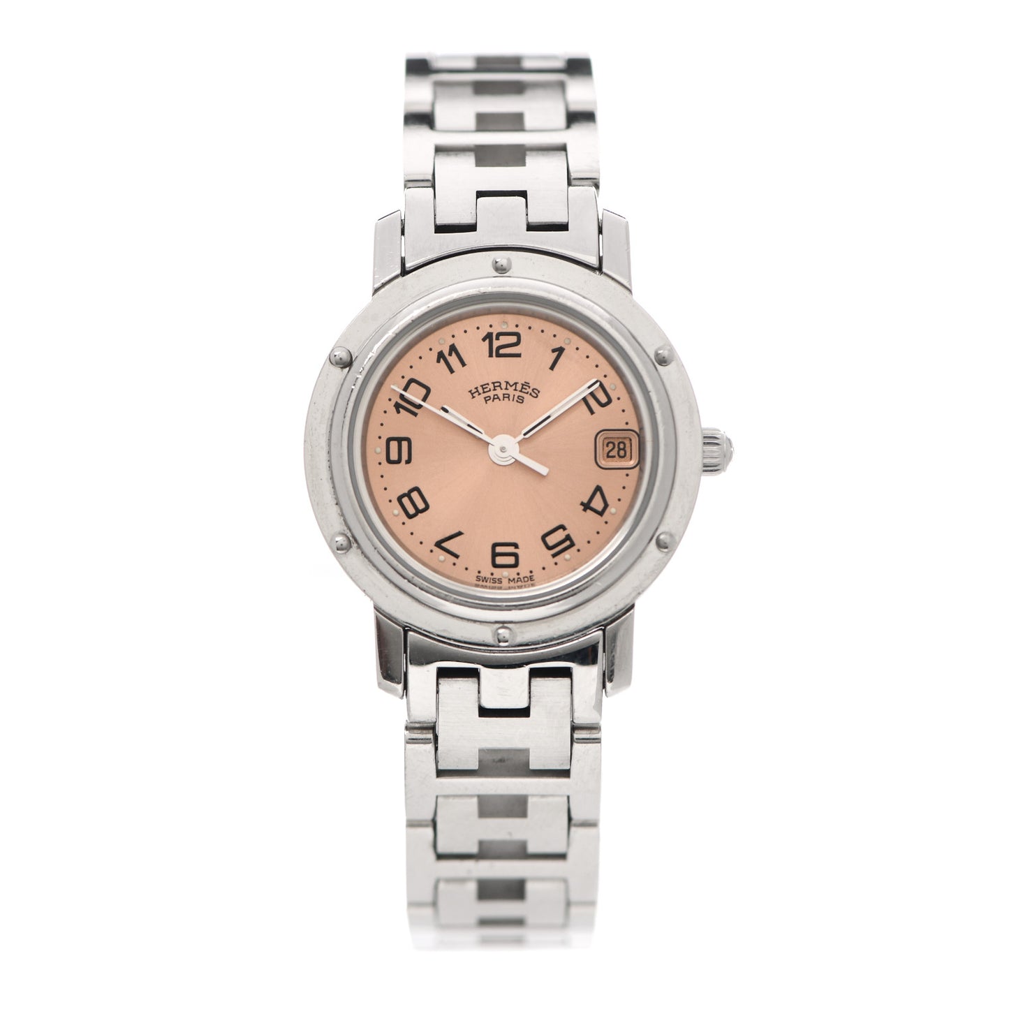 Stainless Steel 24mm Clipper Quartz Watch Pink