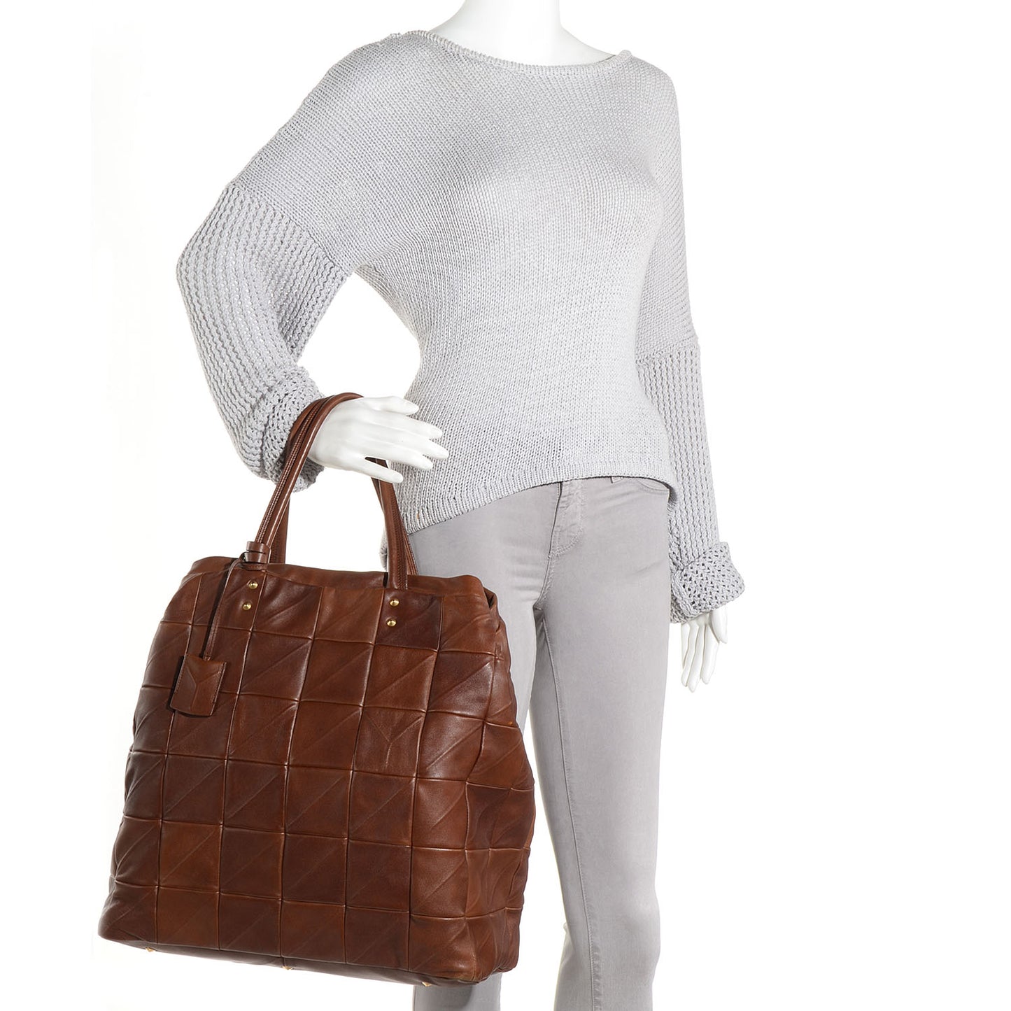 Agneau Sac New Rive Gauche Tote Brown