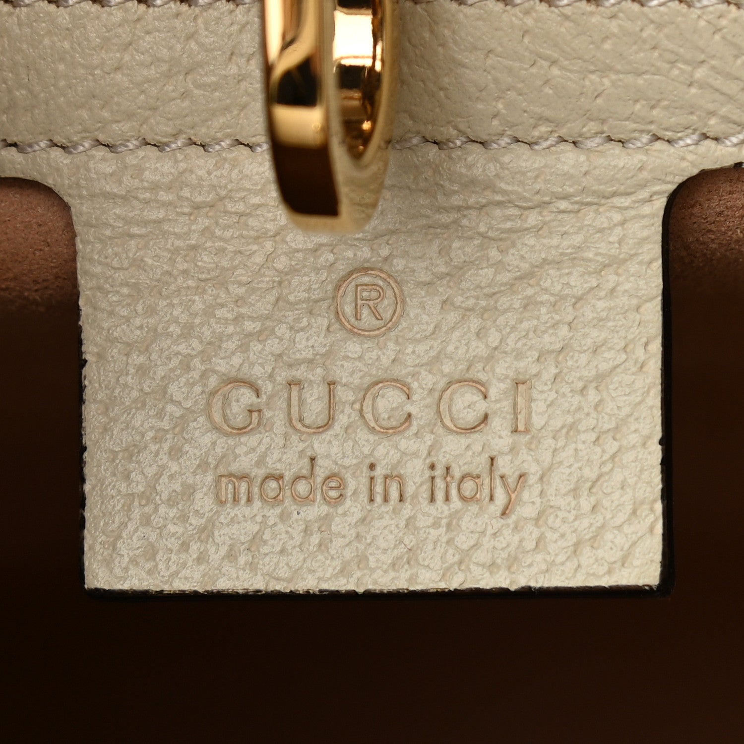 Gucci GG Supreme Monogram Textured Calfskin Les Pommes Small Retro Interlocking G Tote Bag Beige Multicolor Mystic White 6 of 10
