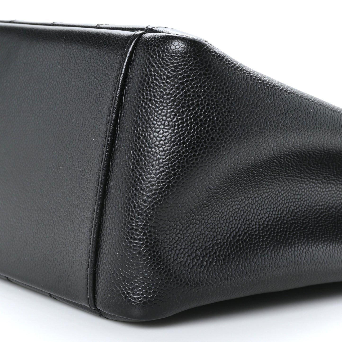 Caviar Quilted Grand Shopping Tote GST Black